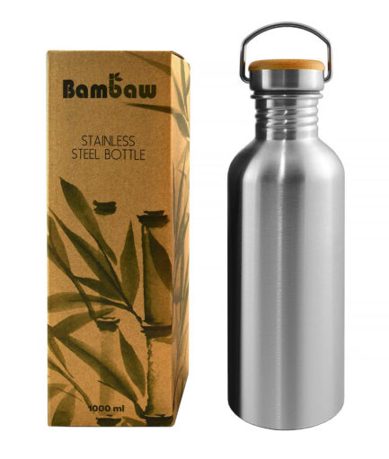Bambaw stainless steel water bottle litre